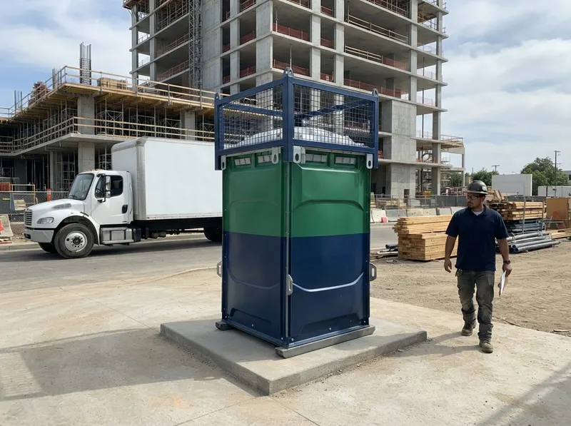 High-Rise and Crane-Lift Portable Toilets in Los Angeles, CA